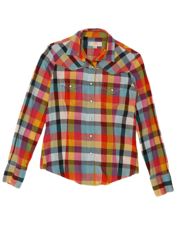 Camicia da donna Marlboro Classics IT 42 Cotone a quadri multicolore medio