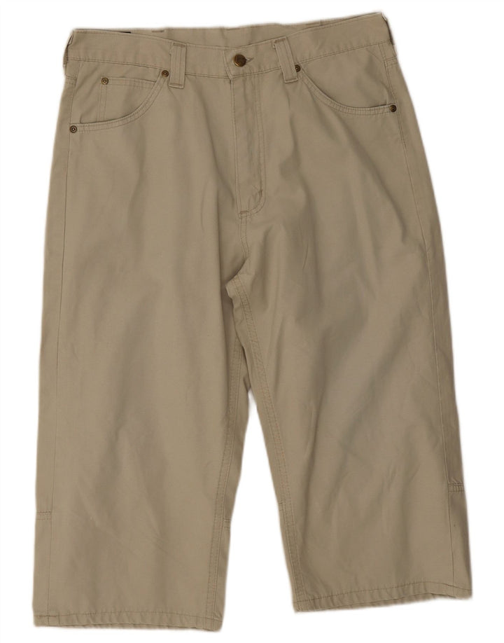 Bermuda da uomo Lee W32 in cotone beige medio