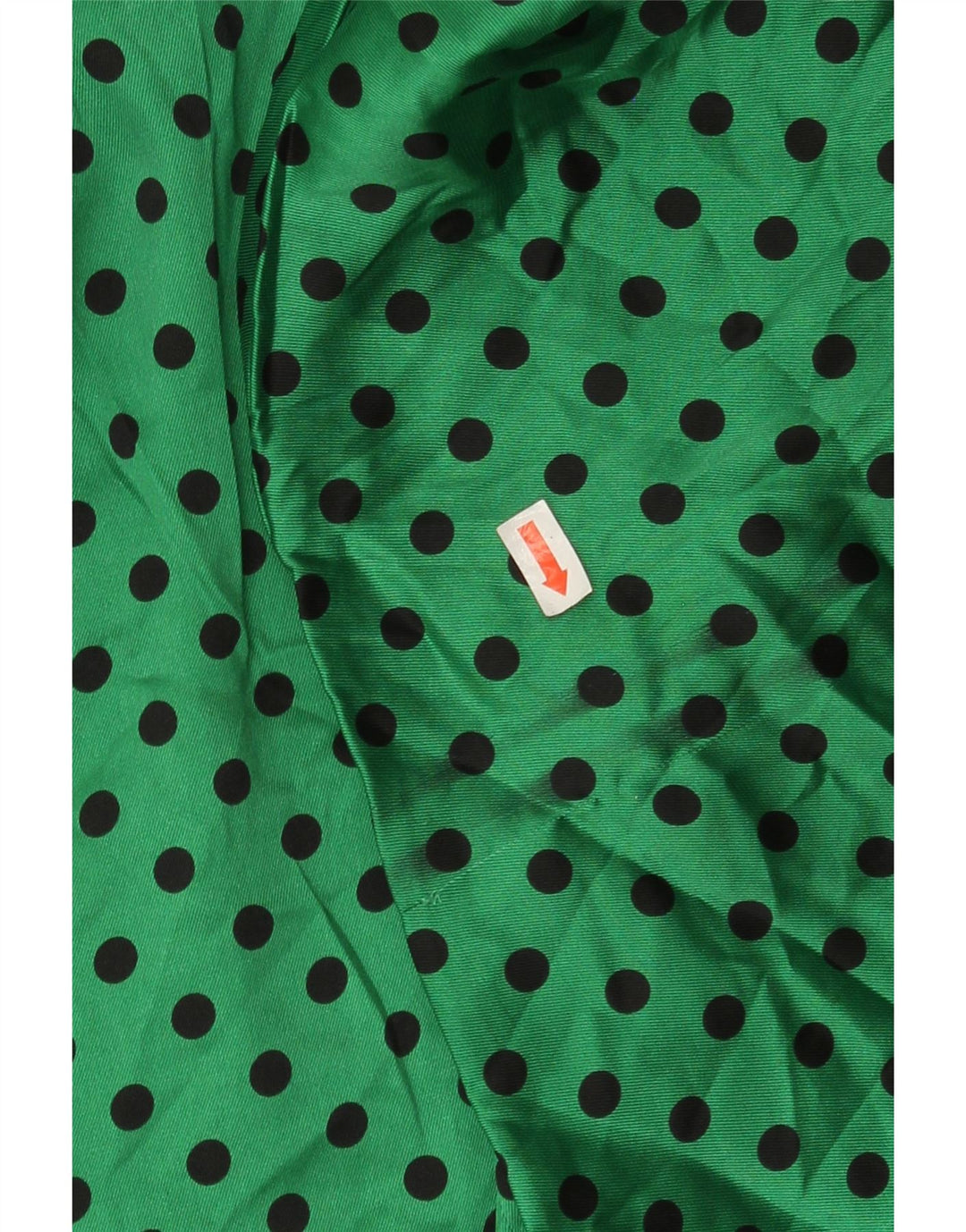 ZARA Womens Long Sleeve Blouse Top UK 14 Medium Green Polka Dot