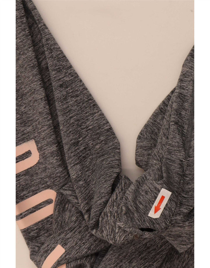 Leggings grafici da donna Nike UK 12 Poliestere screziato grigio medio