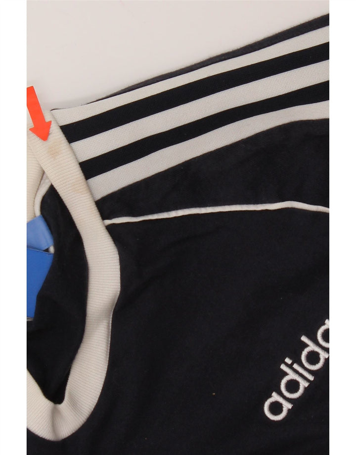 T-shirt Adidas da uomo Top Small in cotone blu navy