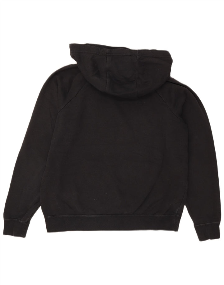 Felpa con cappuccio oversize da donna Nike UK 14 cotone medio nero