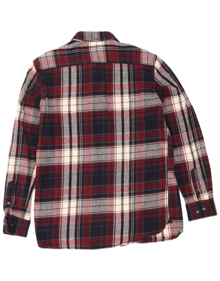 Camicia da uomo in flanella French Connection grande cotone a quadri blu navy