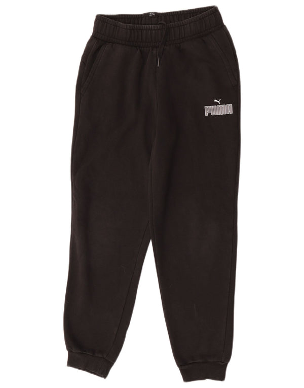 Pantaloni da tuta con grafica Puma da ragazzo, pantaloni da jogging, 13-14 anni, cotone nero