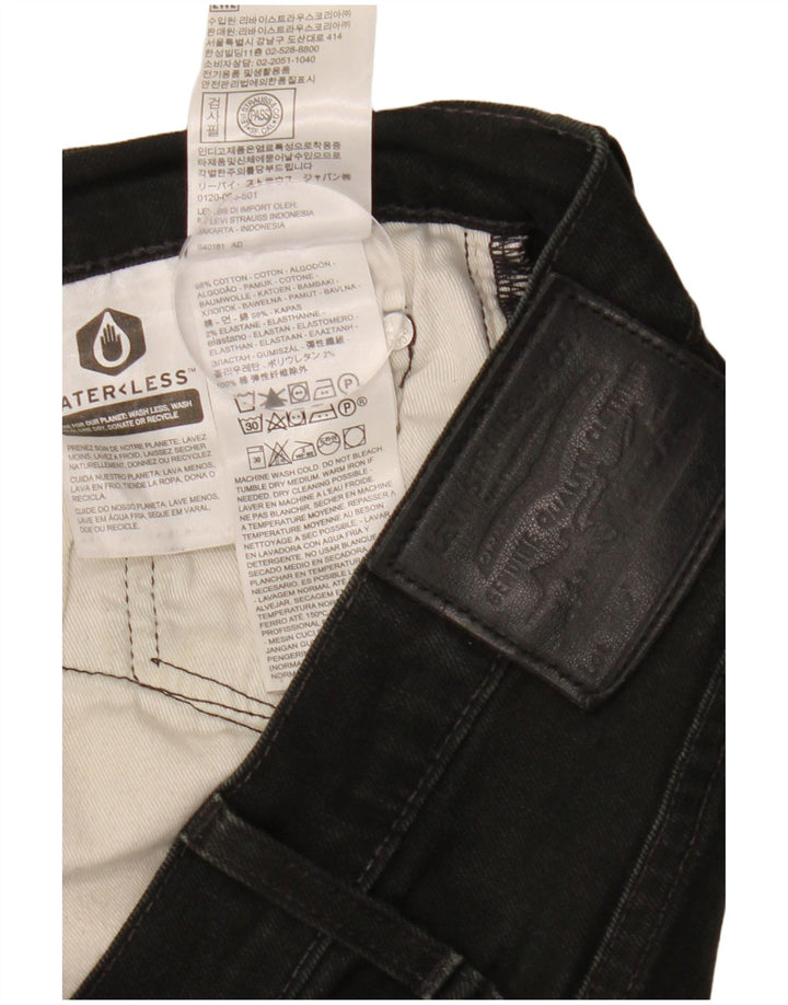 Jeans slim da uomo Levi's W30 L30 cotone nero