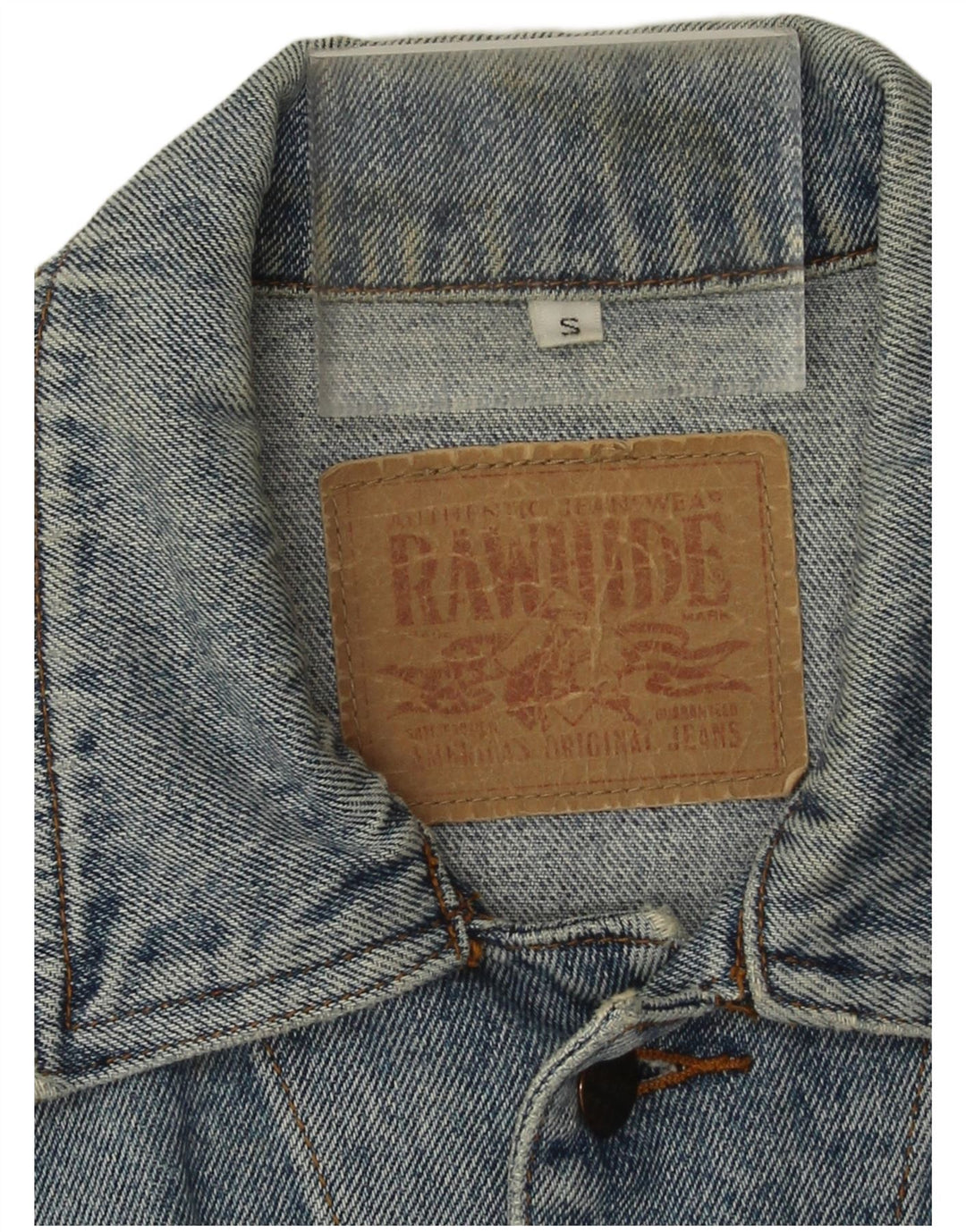 Giacca di jeans vintage da uomo UK 36 piccola blu