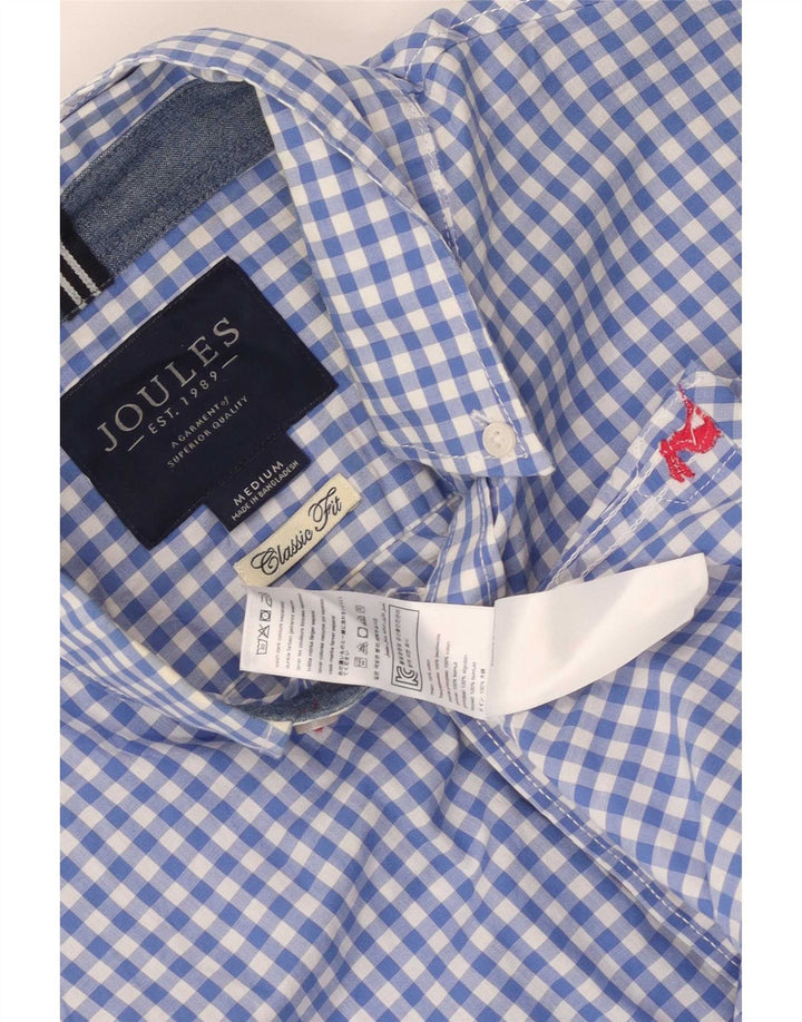 Camicia Joules da uomo dal taglio classico in cotone a quadretti blu medio