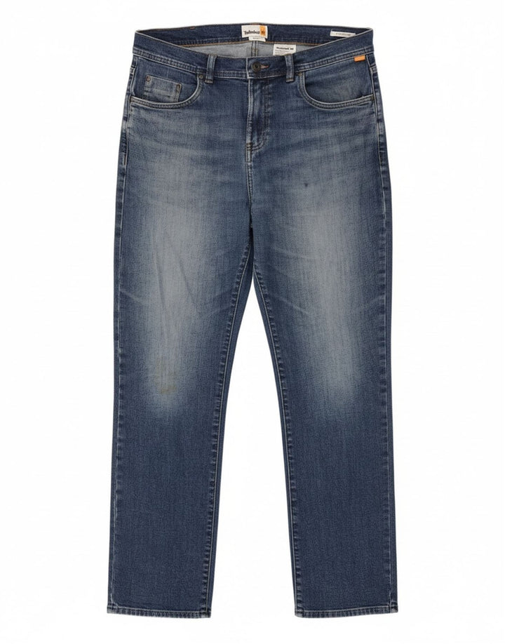 Jeans dritti da uomo Timberland W34 L32 cotone blu