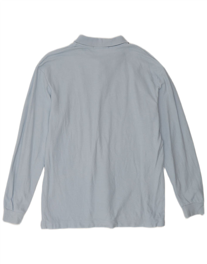 Polo FILA da uomo a maniche lunghe vestibilità ampia IT 50 cotone blu medio