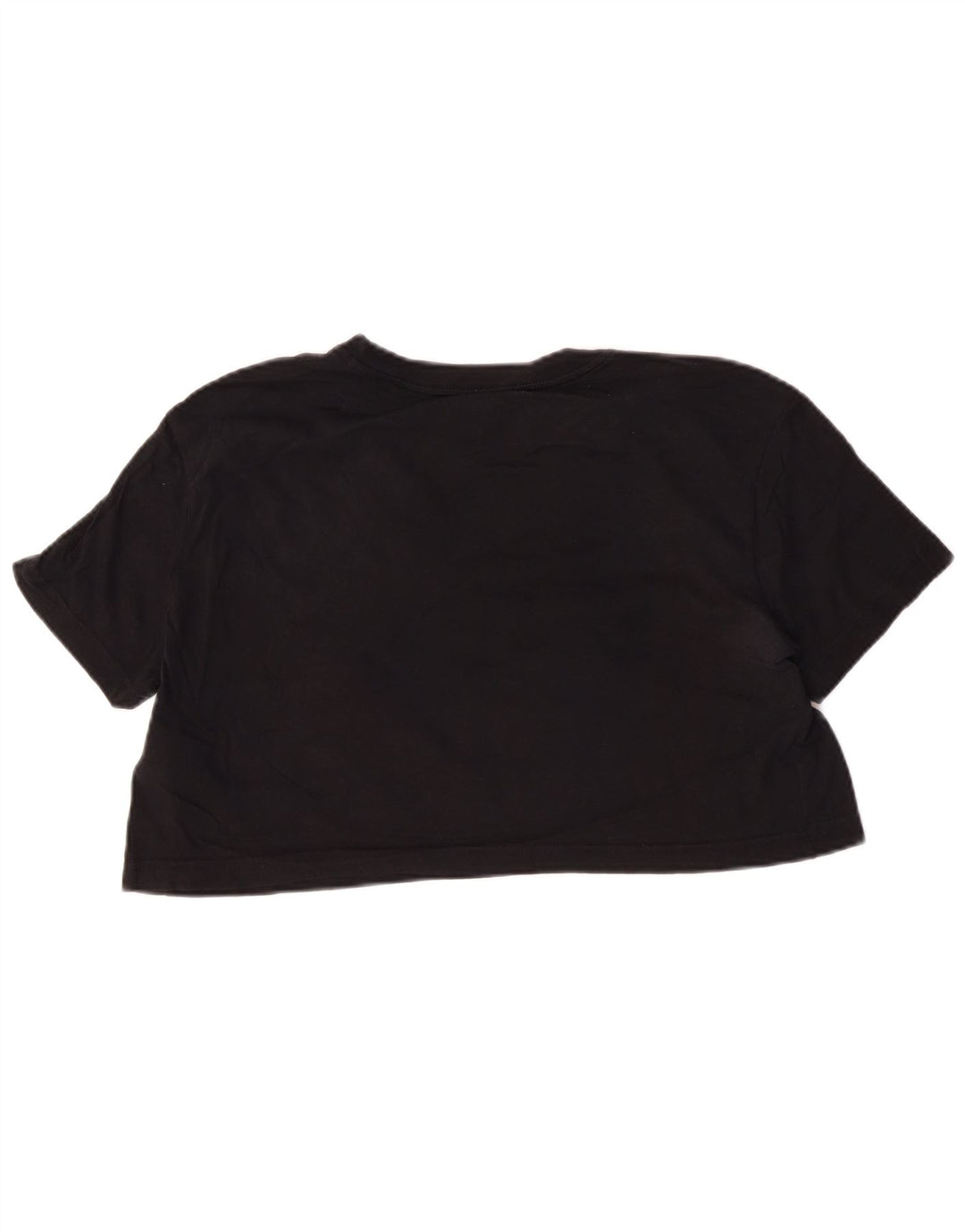 T-shirt grafica corta Nike da donna, vestibilità ampia, taglia UK 14, cotone nero medio