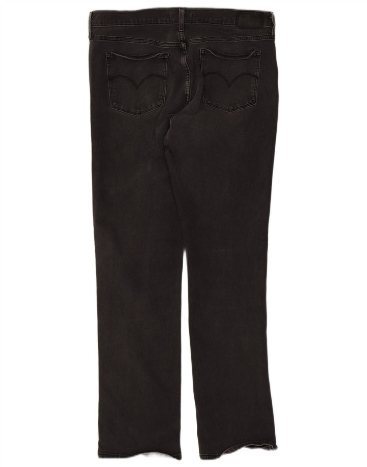 Jeans dritti modellanti da donna 314 Levi's W32 L30 cotone nero