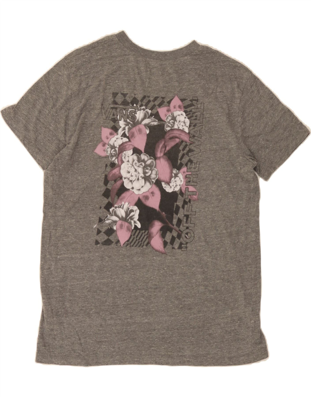 VANS Mens Graphic T-Shirt Top Small Grey Polyester Vintage Vans and Second-Hand Vans from Messina Hembry 