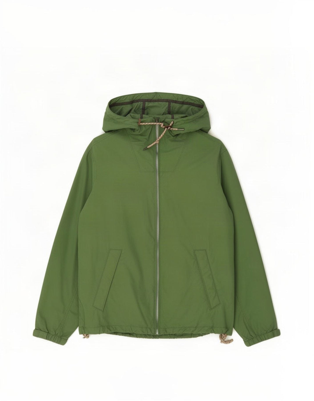 Giacca antipioggia oversize con cappuccio da donna Fat Face UK 16 Large Green Cotton