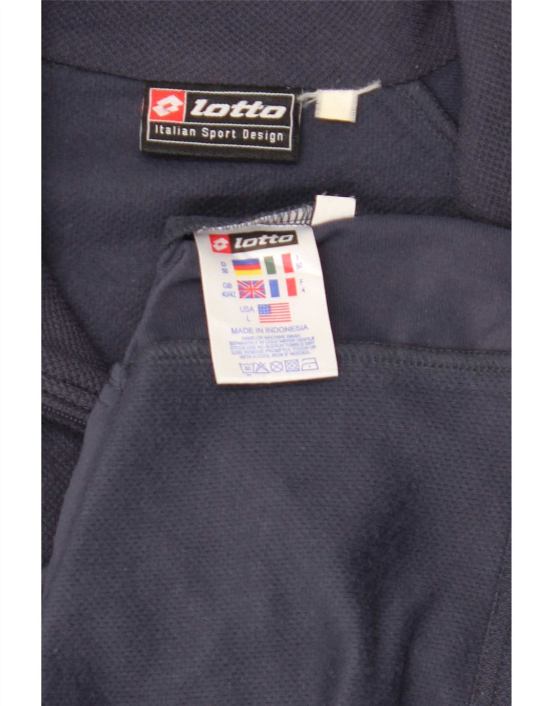 Giacca da tuta da uomo Lotto UK 40/42 Large in poliestere blu navy