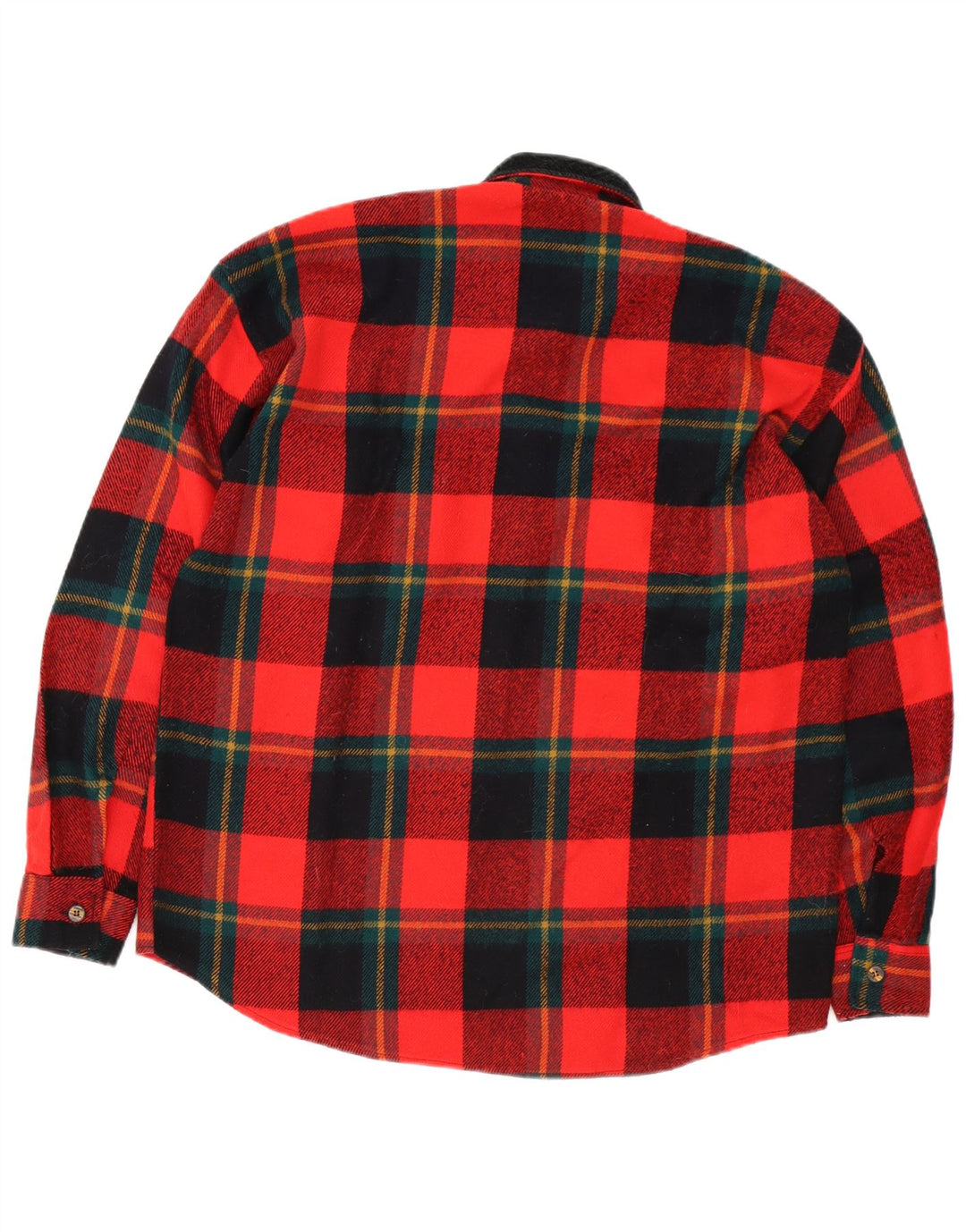Camicia vintage da uomo in flanella XL a quadri rossi