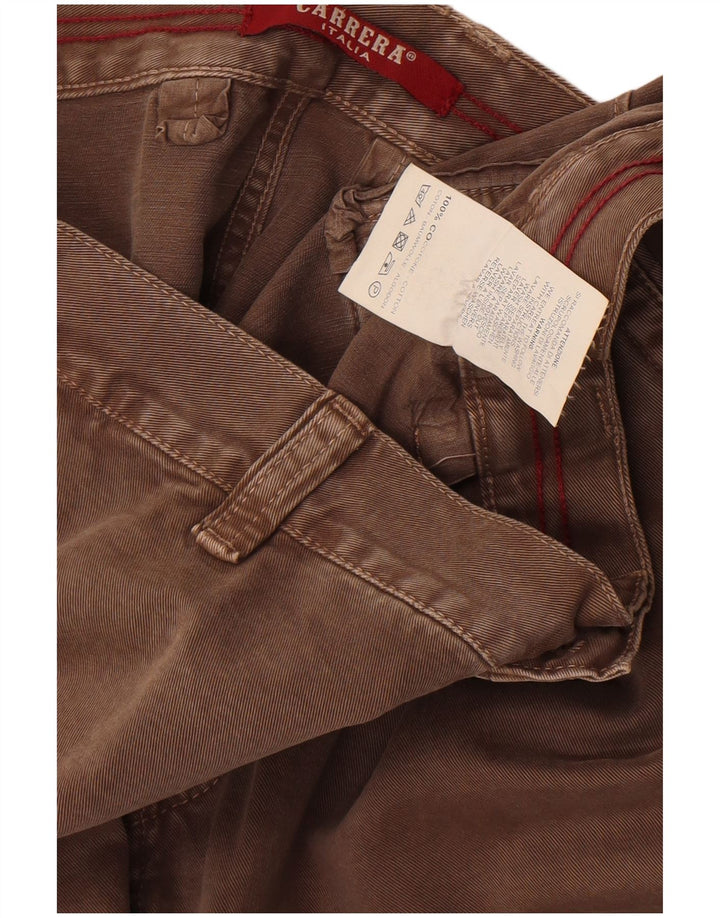 Pantaloni cargo da uomo vestibilità regolare Carrera W40 L30 cotone marrone