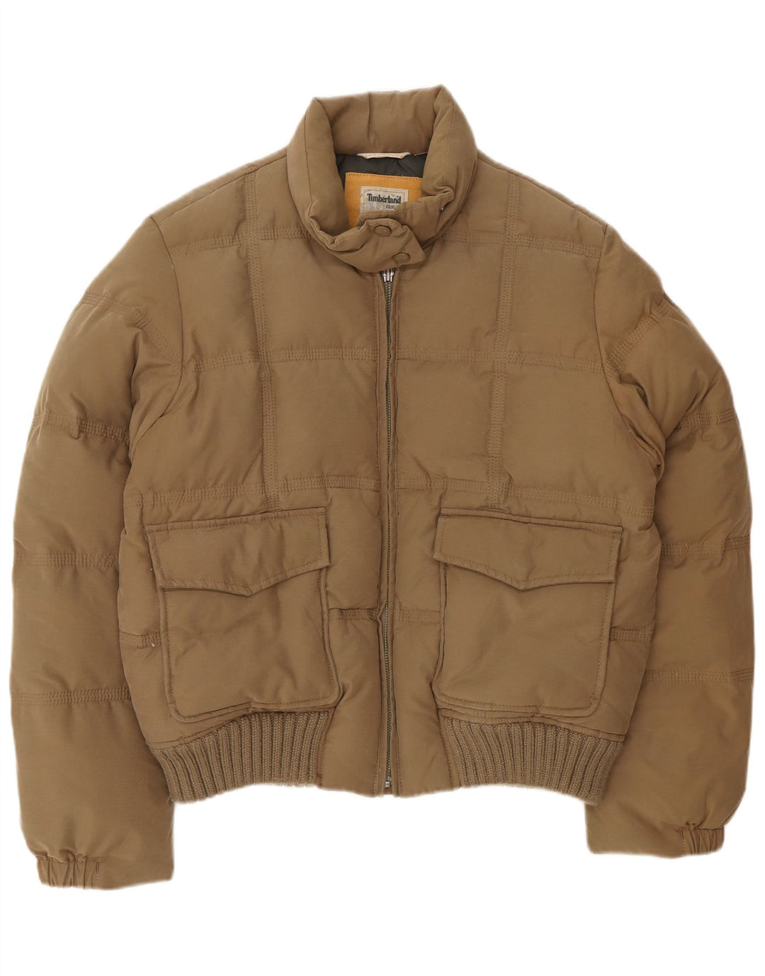 Giacca imbottita da donna Timberland UK 12 Cotone marrone medio