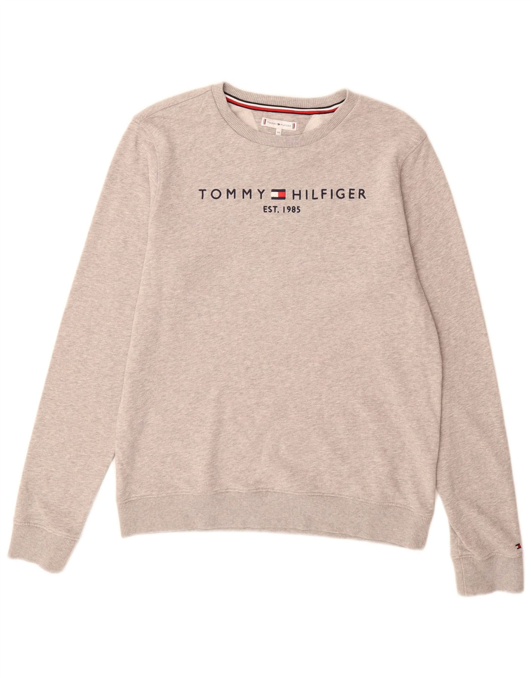 Felpa grafica da bambino Tommy Hilfiger 15-16 anni grigio chiazzato