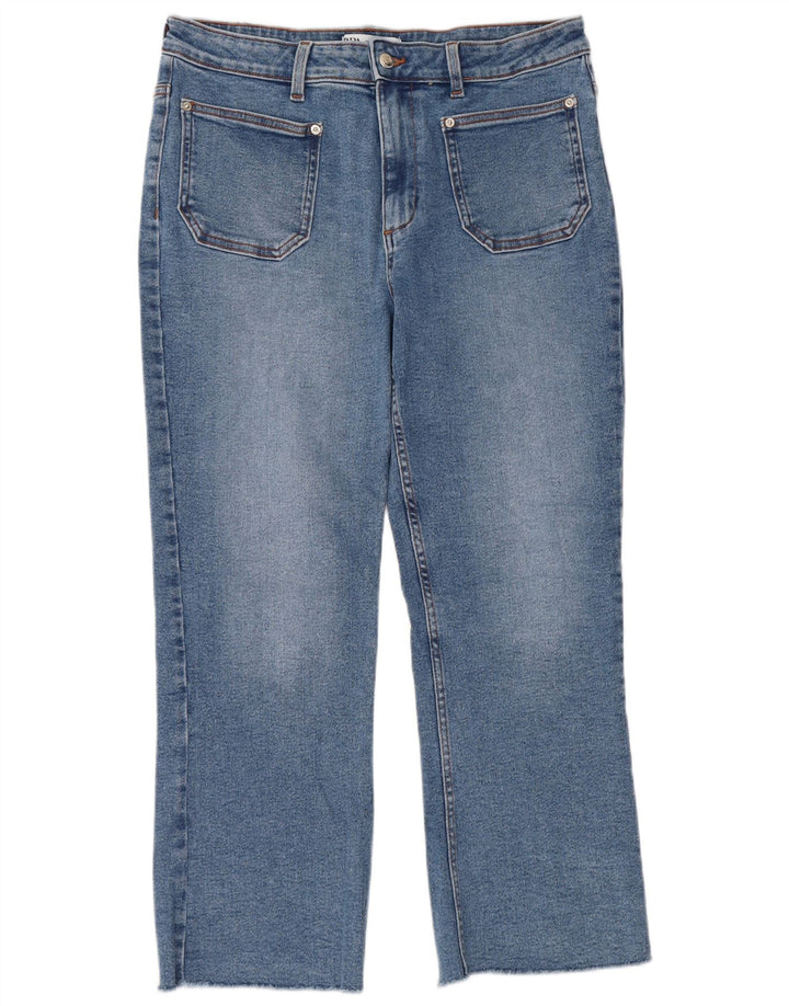 Jeans dritti da donna Zara EU 42 Large W32 L27 Blu