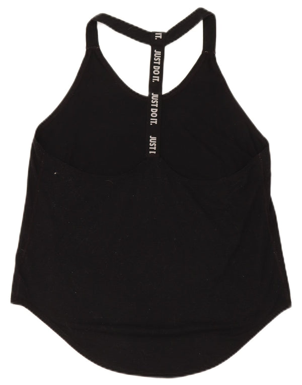 Canotta grafica ampia Nike da donna Dri Fit UK 14 poliestere nero medio
