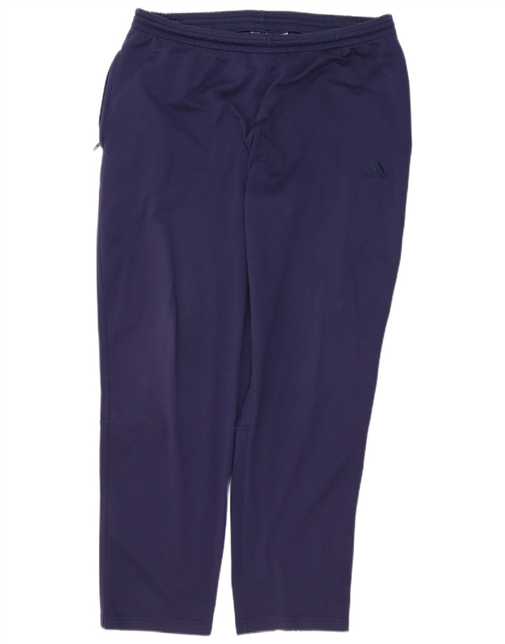 Pantaloni da tuta da uomo Adidas XL poliestere blu navy