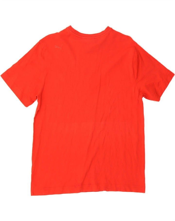 PUMA Mens Graphic T-Shirt Top Large Red Cotton Vintage Puma and Second-Hand Puma from Messina Hembry 
