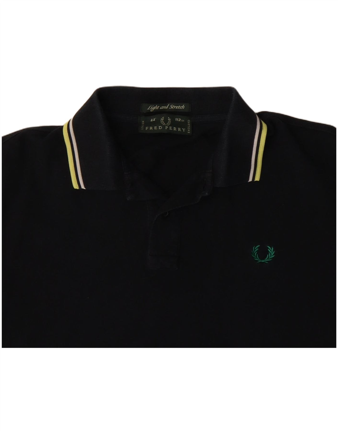 Polo corta da donna Fred Perry UK 14 cotone nero medio