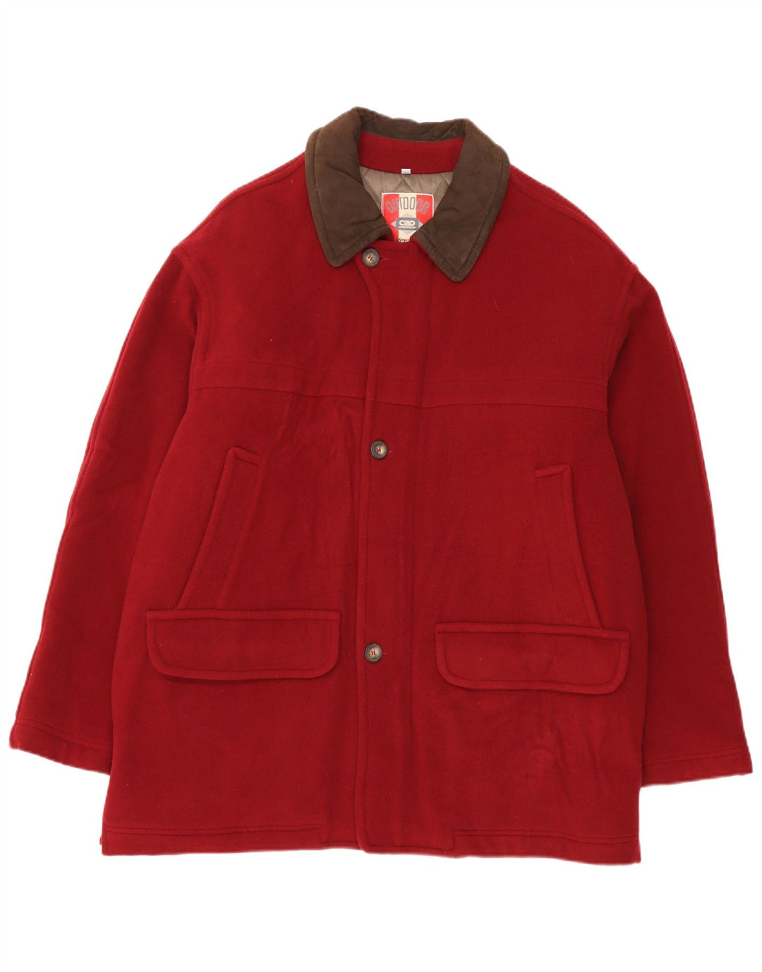 Ciao Cappotto Uomo IT 54 XL Rosso Lana