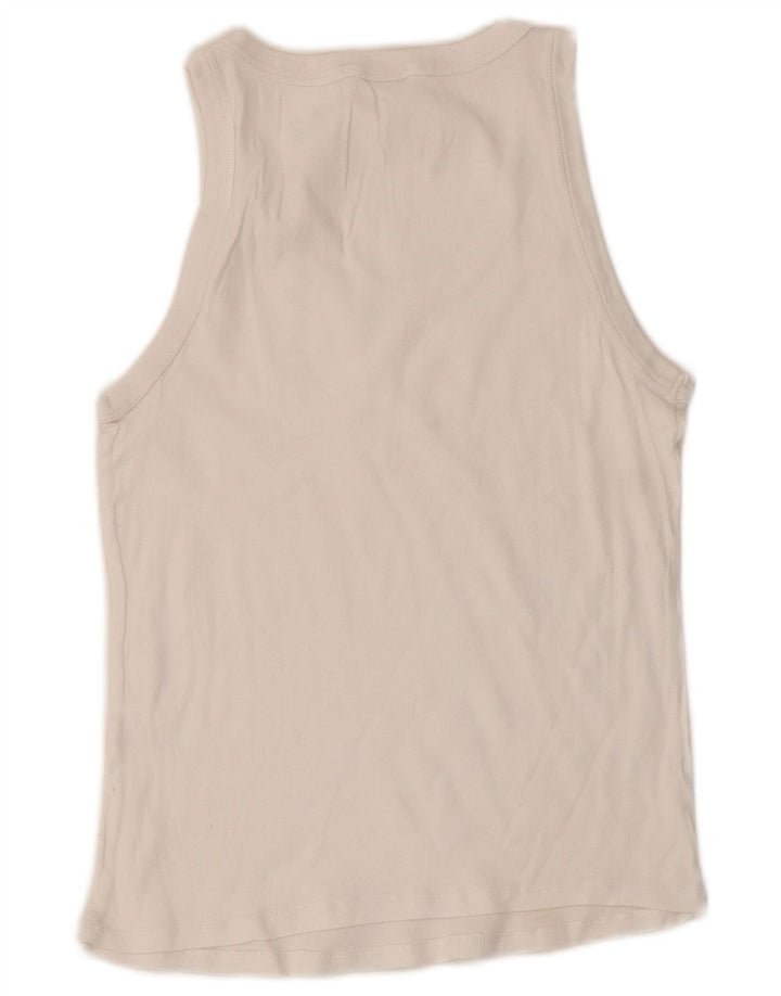 Canotta Donna Zara UK 12 Medio Bianco