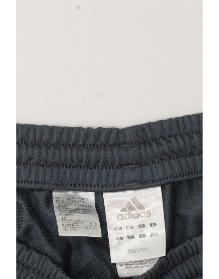 Pantaloni da tuta da uomo ADIDAS UK 42/44 Large Blu Colourblock Poliestere