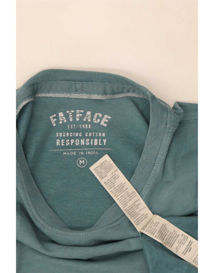 T-shirt da uomo Fat Face Top in cotone blu medio