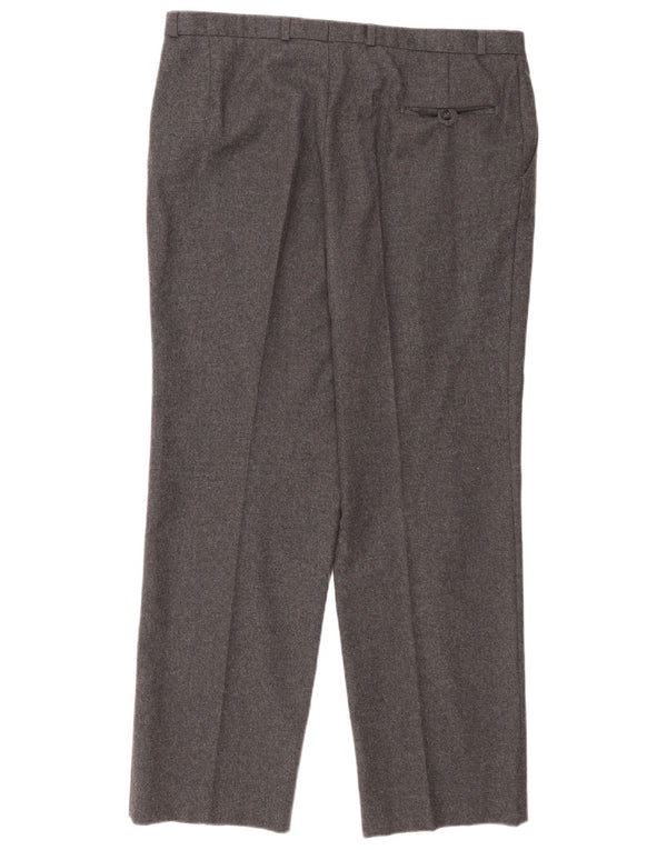 Pantaloni casual regolari da uomo C&A Canda W40 L31 lana vergine grigia