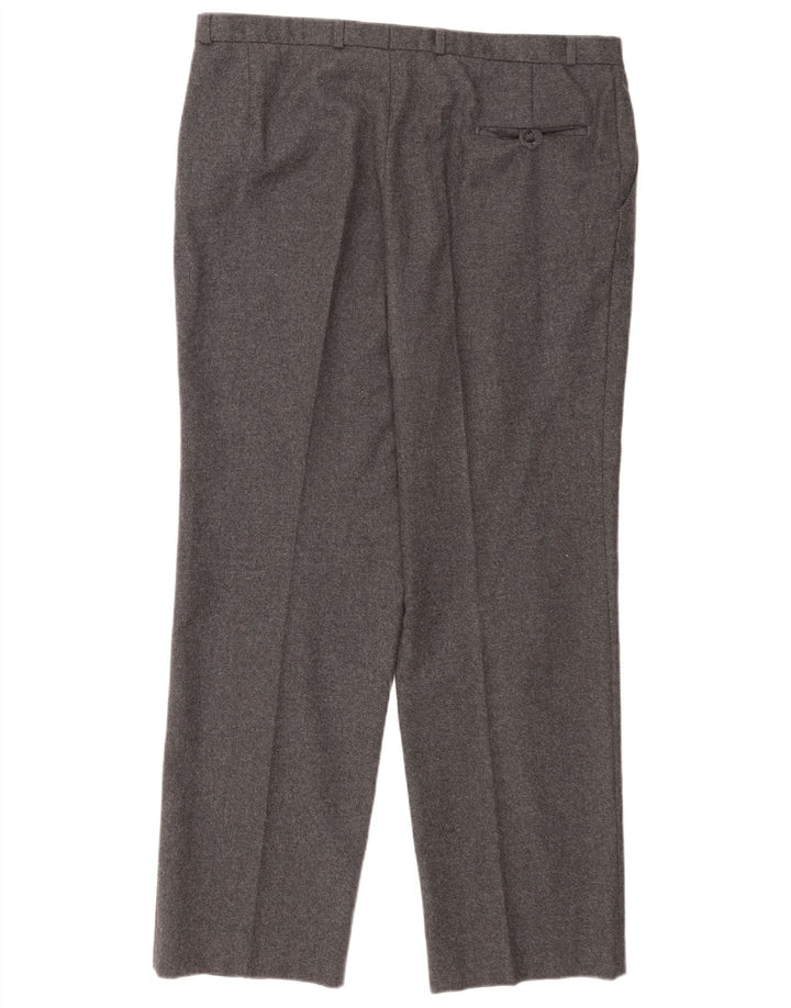 Pantaloni casual regolari da uomo C&A Canda W40 L31 lana vergine grigia
