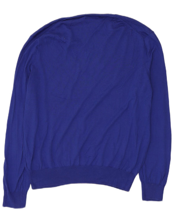 Polo Ralph Lauren Maglione da uomo con scollo a V XL in cotone blu