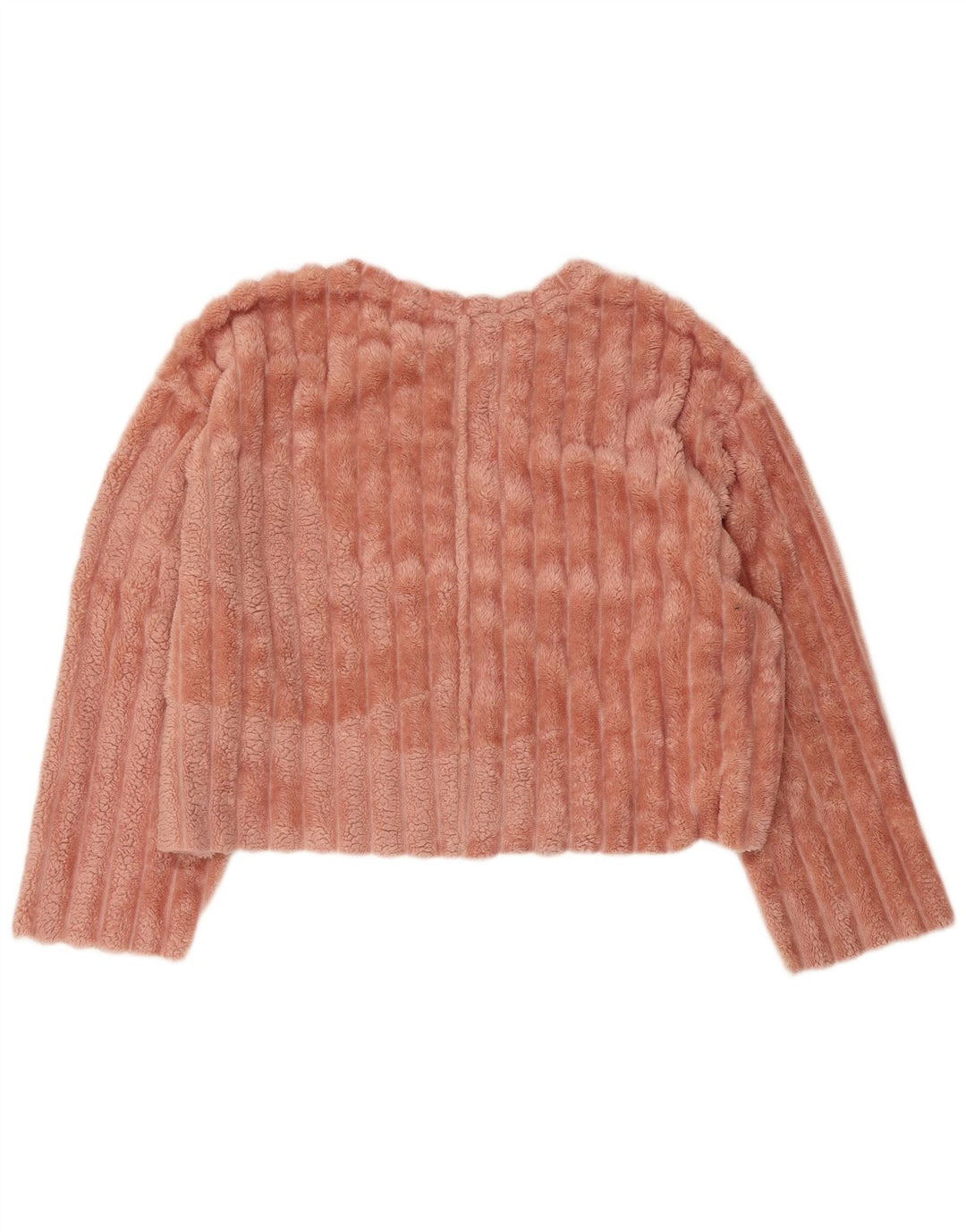Felpa corta oversize da donna Zara, maglione UK 16, grande, rosa, poliestere