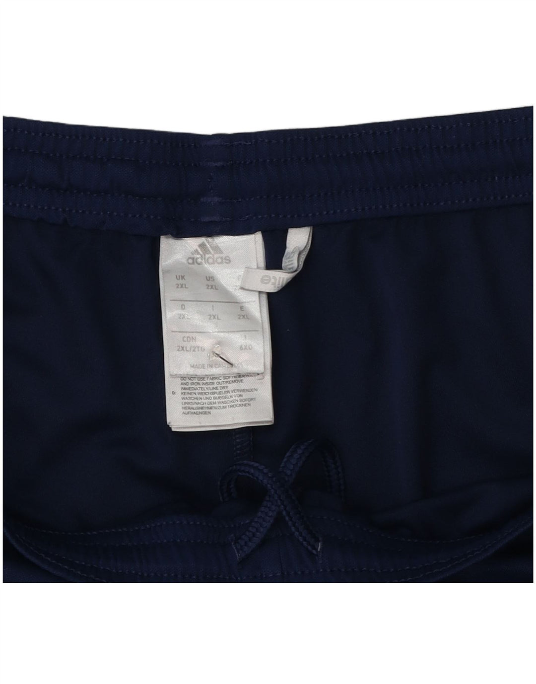 Pantaloncini sportivi Adidas Climalite da uomo 2XL poliestere blu navy