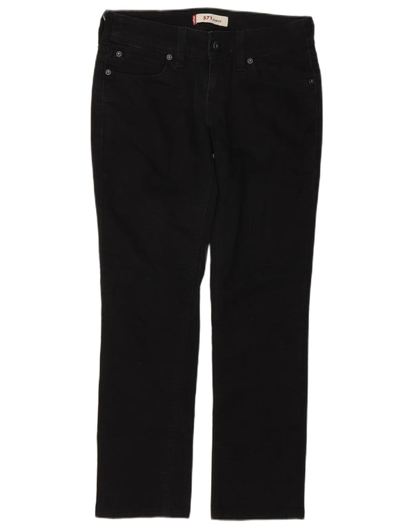 Jeans Levi's 571 Slim da donna W28 L27 Neri