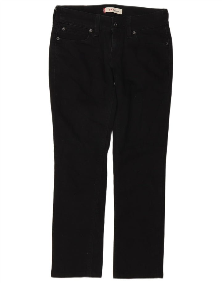 Jeans Levi's 571 Slim da donna W28 L27 Neri