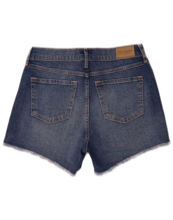Pantaloncini di jeans invecchiati Abercrombie & Fitch per ragazze 13-14 anni W24 Blu