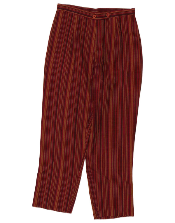 Pantaloni da abito affusolati da donna I Gabbiani EU 36 Small W26 L26 Rossi a righe
