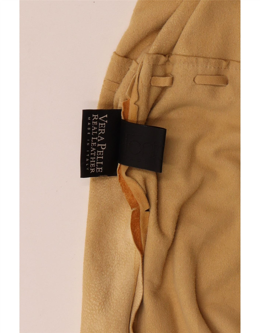 Giacca Camicia Donna Fontanelli in Camoscio IT 46 Large Beige Pelle