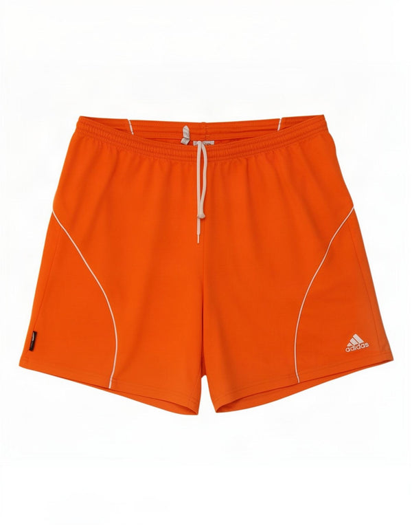 Pantaloncini sportivi Adidas Climalite da uomo grandi arancioni