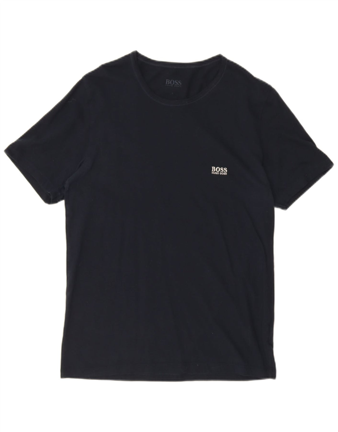 T-shirt da uomo Hugo Boss Top Large in cotone blu navy