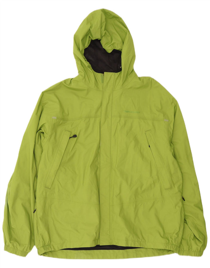 Giacca antipioggia con cappuccio da uomo Timberland UK 44 2XL poliestere verde