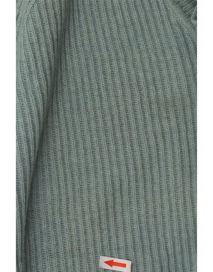 Maglione Kappa da uomo con scollo a V, grande, in lana blu