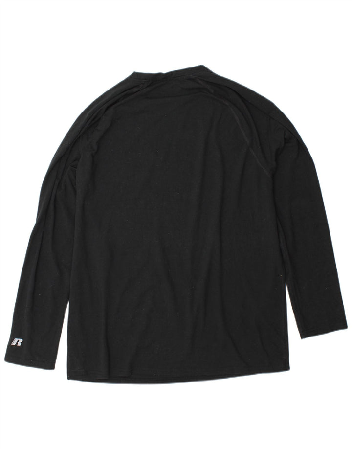 RUSSELL ATHLETIC Maglia Dri-Power da uomo a maniche lunghe XL poliestere nero