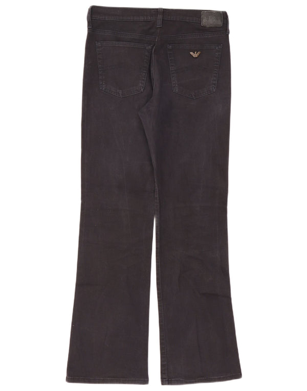 Jeans Bootcut da donna ARMANI W30 L30 cotone nero