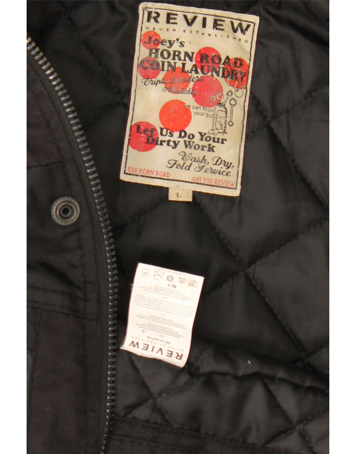 Recensione Giacca utility da uomo con cappuccio UK 40 Large Nero Poliestere
