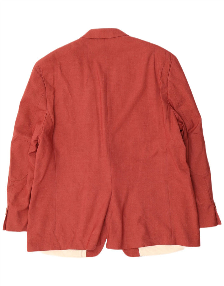 Giacca blazer a 2 bottoni da uomo Ralph Lauren UK 48 3XL poliestere rosso