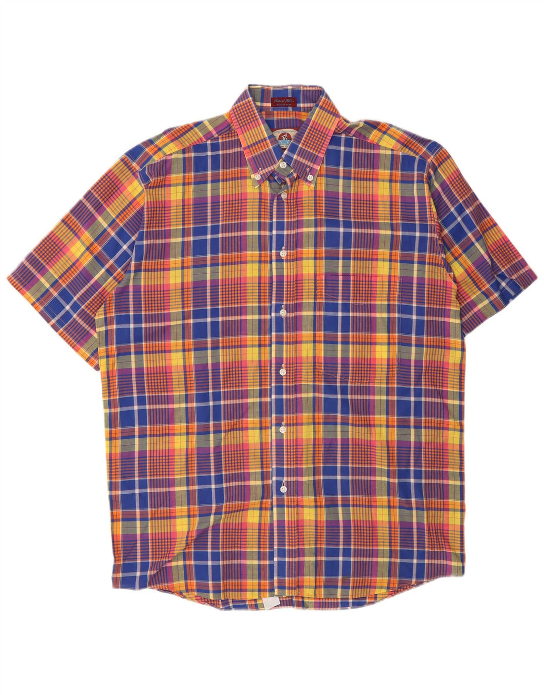 Camicia Uomo Manica Corta Dino Erre Cotone Medio Check Multicolore